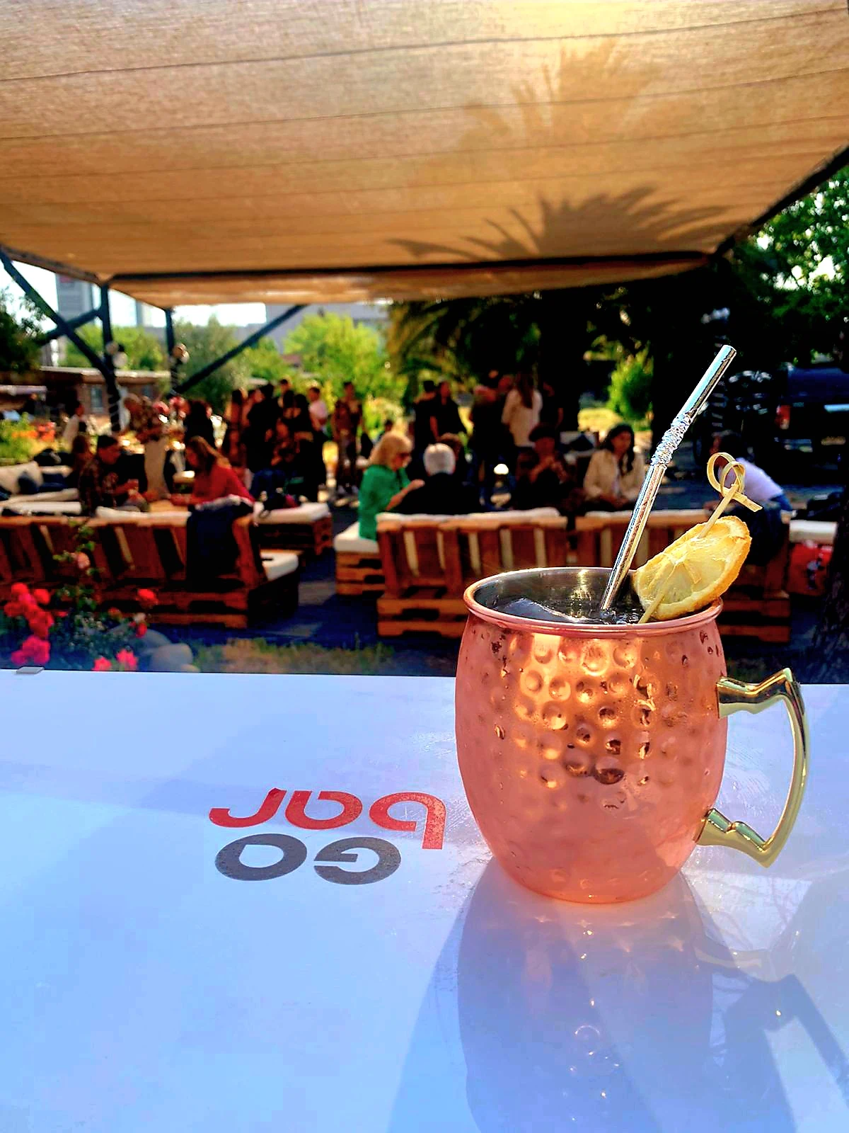 Servicio de barra móvil Go Bar en un evento realizado el 5 de noviembre de 2023 en Santiago, Chile