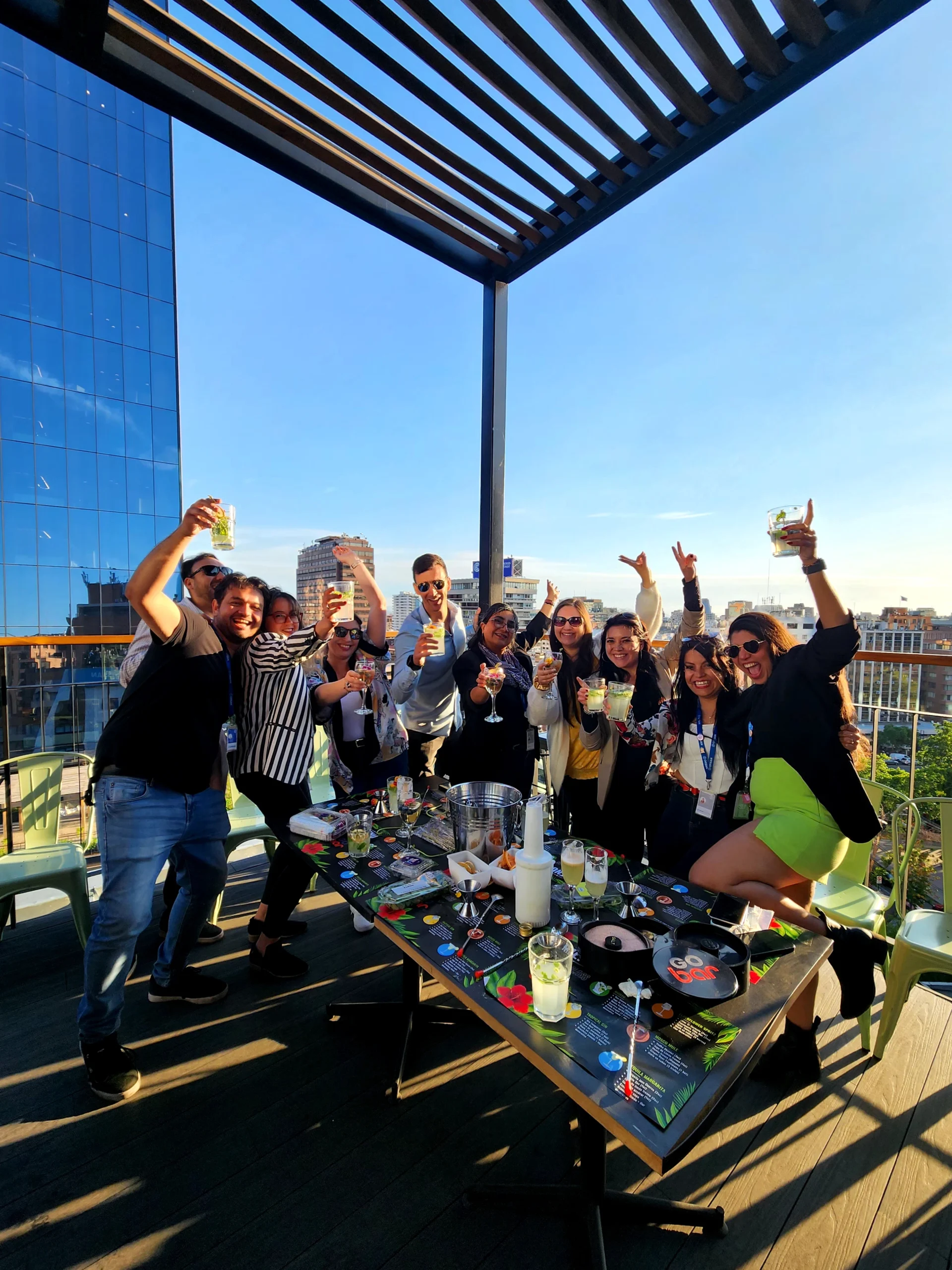 Servicio de barra móvil Go Bar en un evento realizado el 24 de octubre de 2024 en Santiago, Chile
