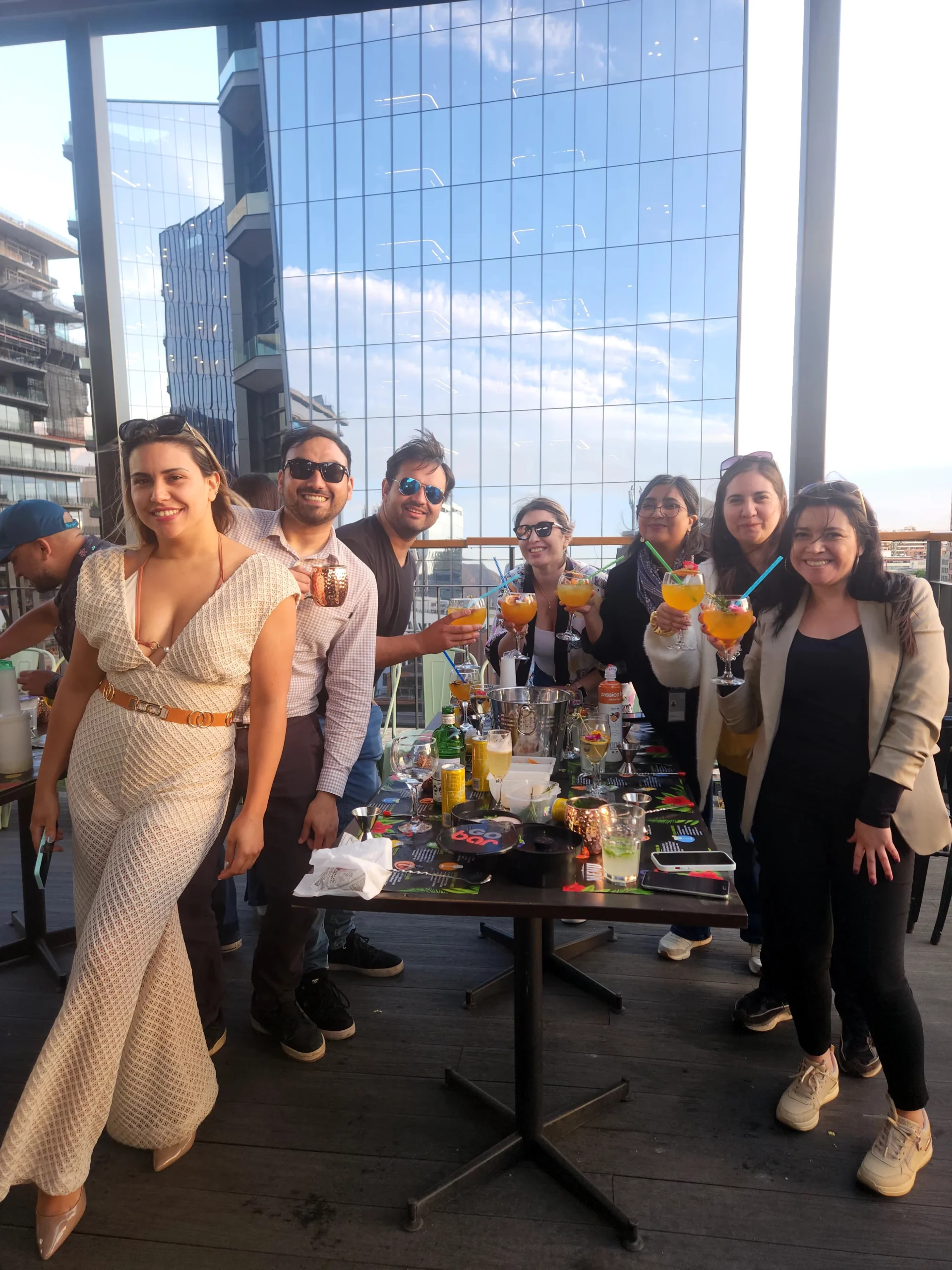 Servicio de barra móvil Go Bar en un evento realizado el 24 de octubre de 2024 en Santiago, Chile