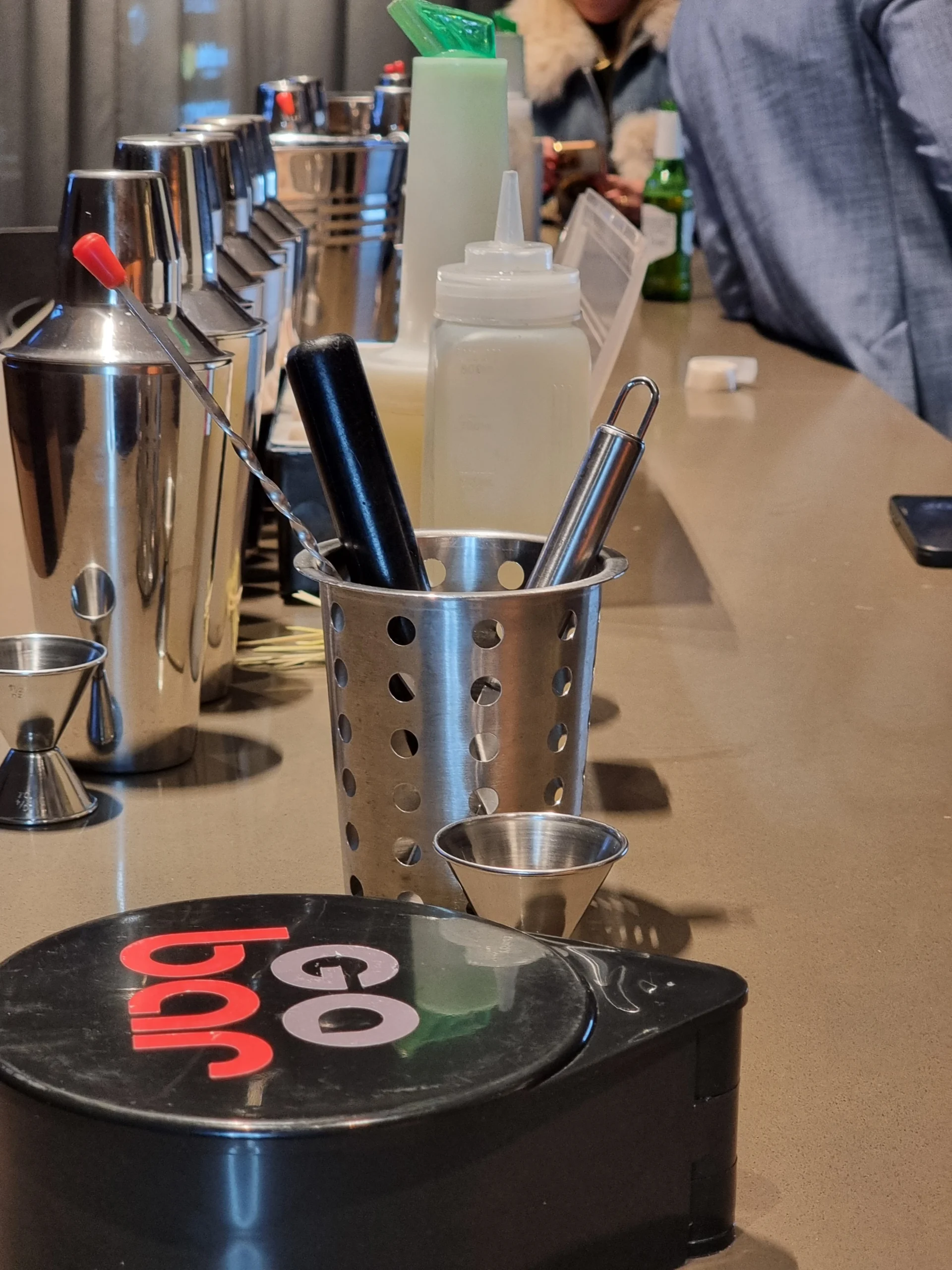 Servicio de barra móvil Go Bar en un evento realizado el 10 de mayo de 2025 en Santiago, Chile
