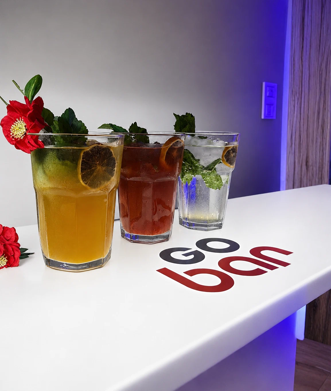 Pieza gráfica de Go Bar Chile, barra móvil para eventos