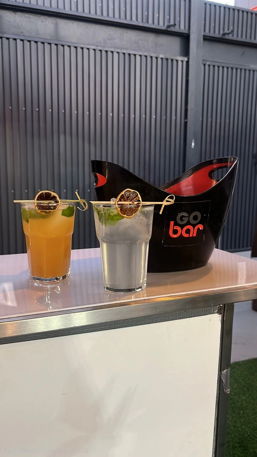 Servicio de barra móvil Go Bar en un evento realizado el 15 de mayo de 2026 en Santiago, Chile