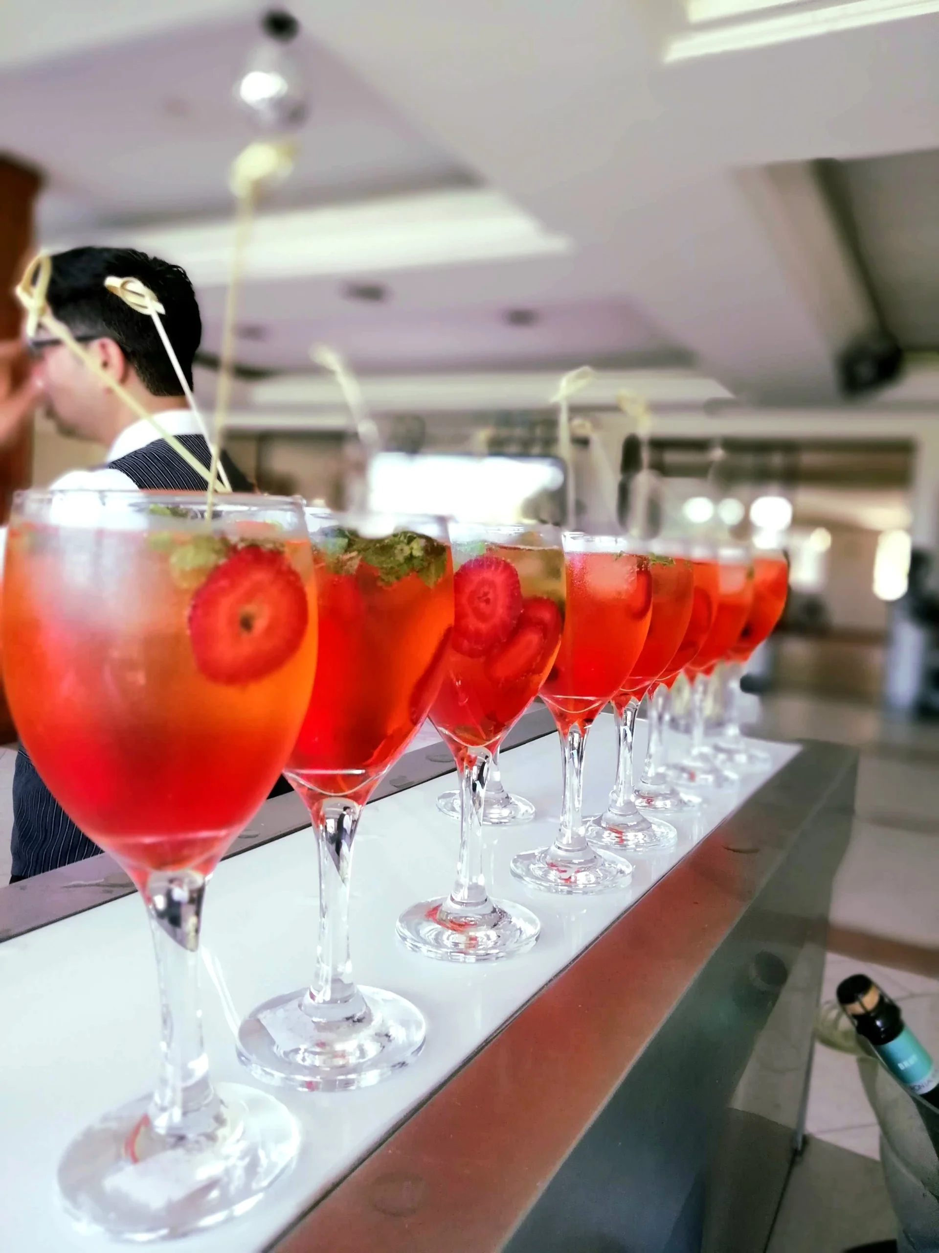 Servicio de barra móvil Go Bar en un evento realizado el 2 de febrero de 2019 en Santiago, Chile