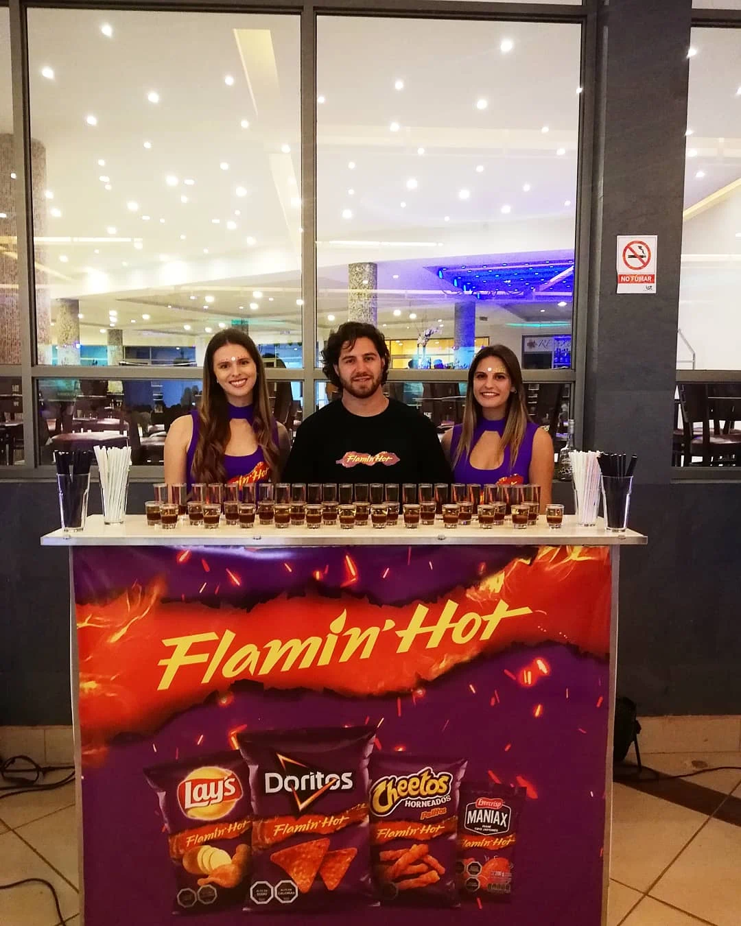 Servicio de barra móvil Go Bar en un evento realizado el 5 de febrero de 2020 en Santiago, Chile